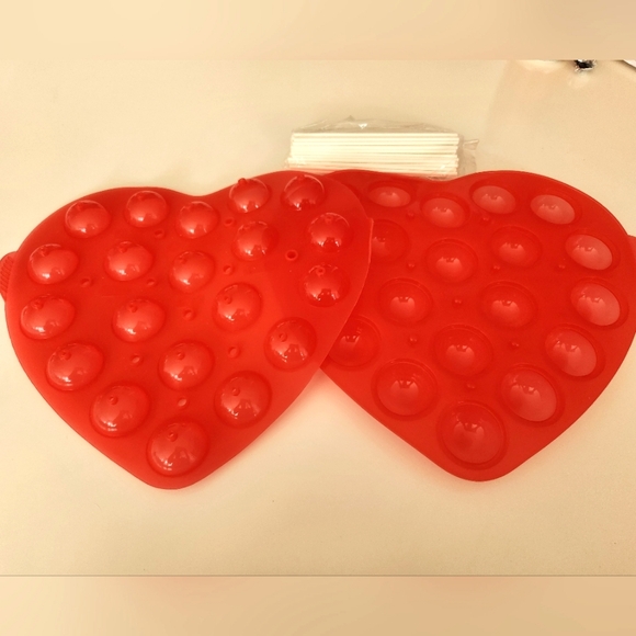 20 holes Lollipop mold cake pops chocolate candy silicone maker baking tool - Picture 3 of 4